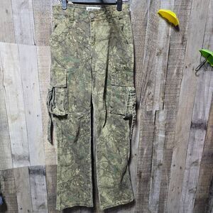 Disclosure Camo Straight Leg Baggy Relaxed Cargo Jeans